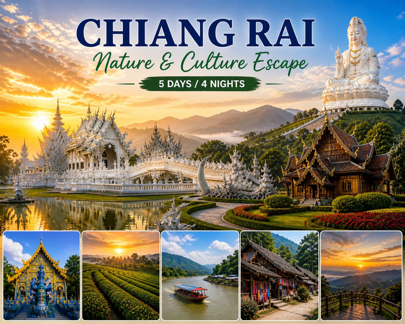 Chiang Rai Nature & Culture Escape  5 Days / 4 Nights