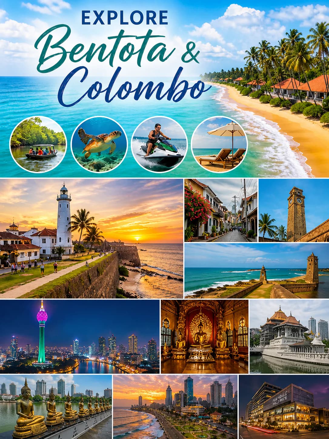 Explore Bentota and Colombo
