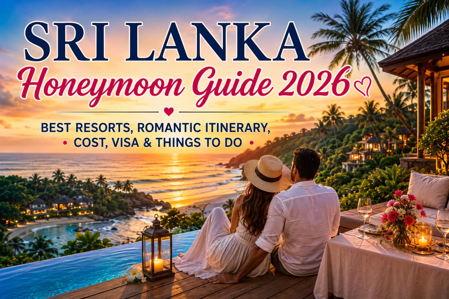 Sri Lanka Honeymoon Guide 2026: Best Resorts, Romantic Itinerary, Cost, Visa & Things to Do