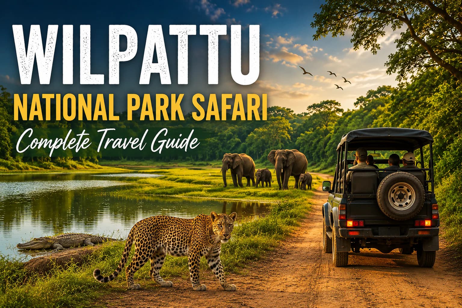 Wilpattu National Park Safari – Peaceful Wildlife Adventure in Sri Lanka