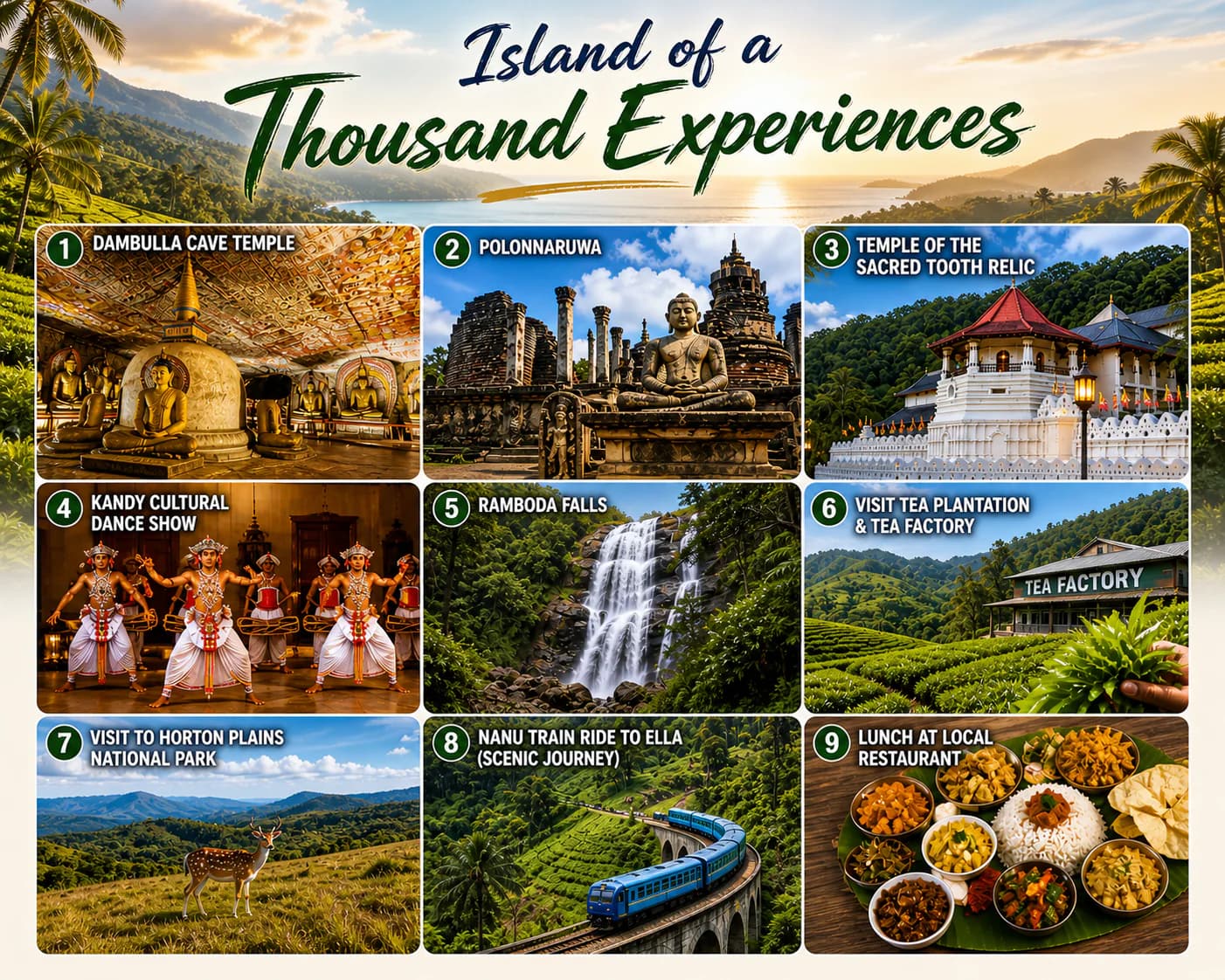 Island of a Thousand Experiences – 07 Days Across Sri Lanka