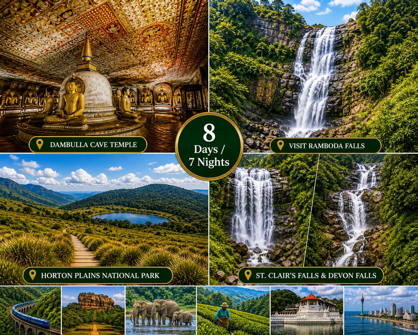 Sri Lanka Cultural & Nature Discovery Tour (8 Days / 7 Nights)